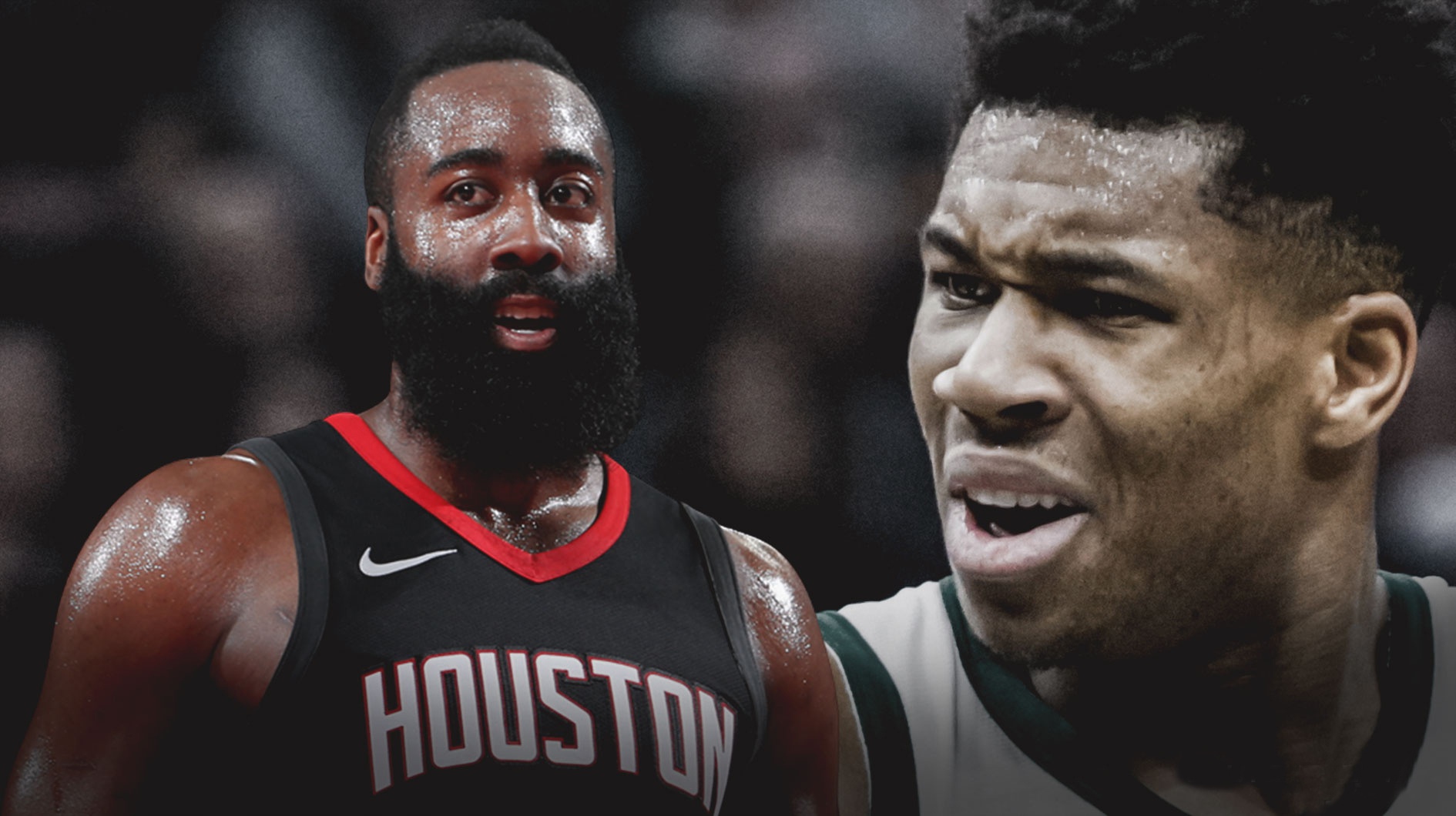  哈登看字母哥罚球 